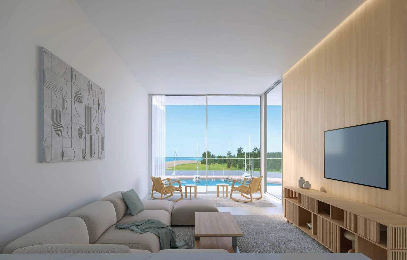 Современный жилой комплекс с частным пляжем в Аджмане