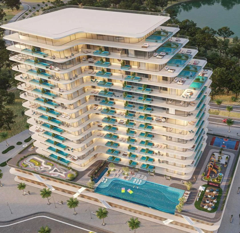 Элитный жилой комплекс с панорамным видом на Дубай