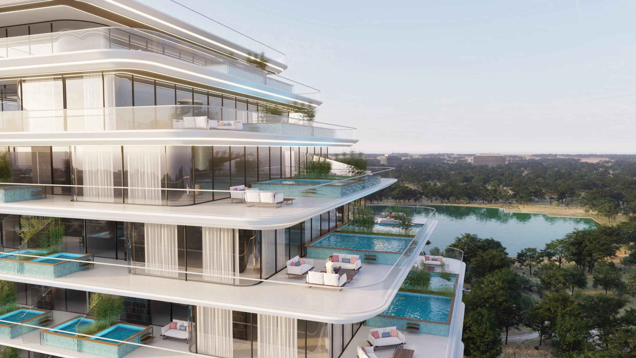 Элитный жилой комплекс с панорамным видом на Дубай