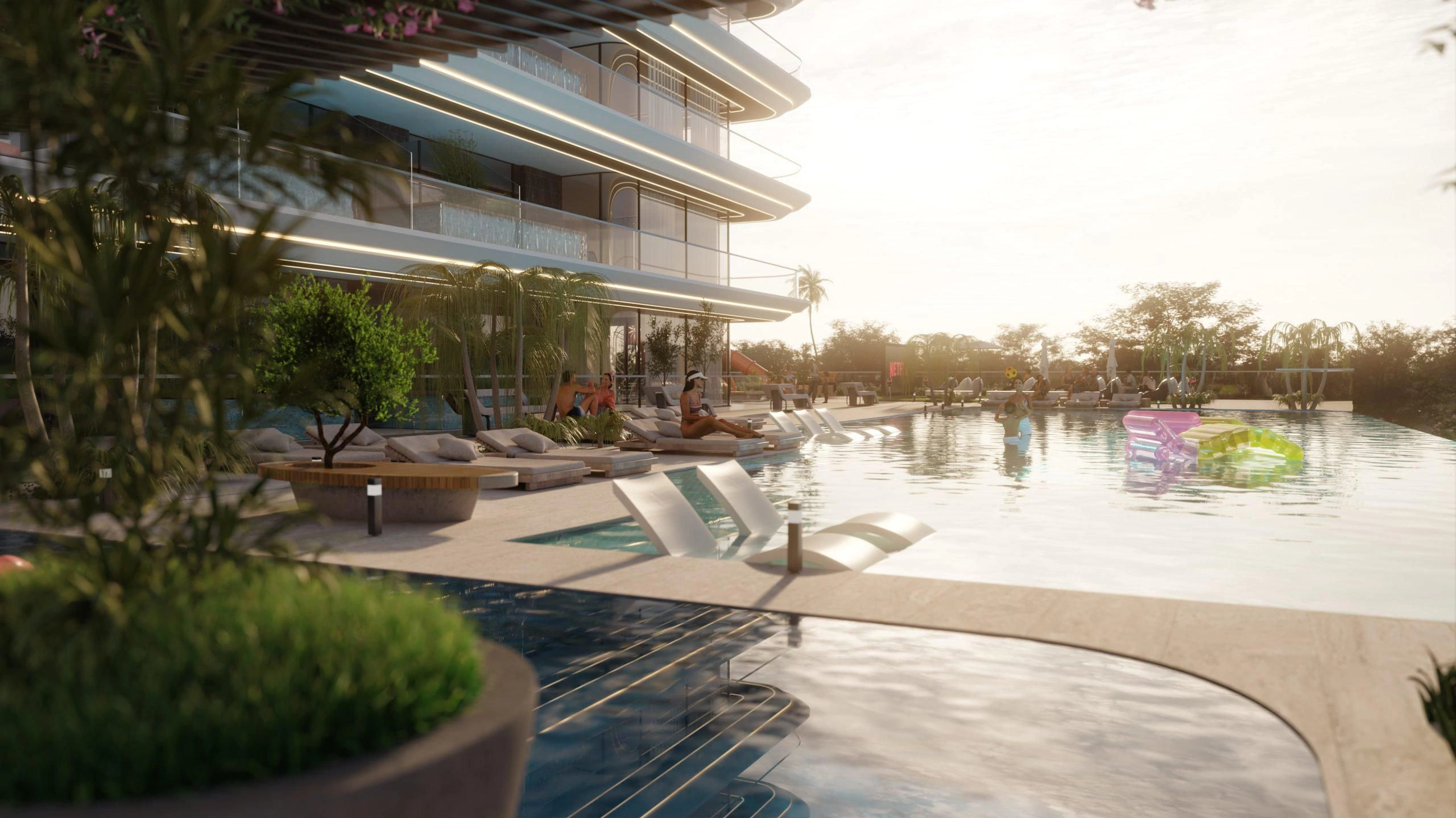 Элитный жилой комплекс с панорамным видом на Дубай