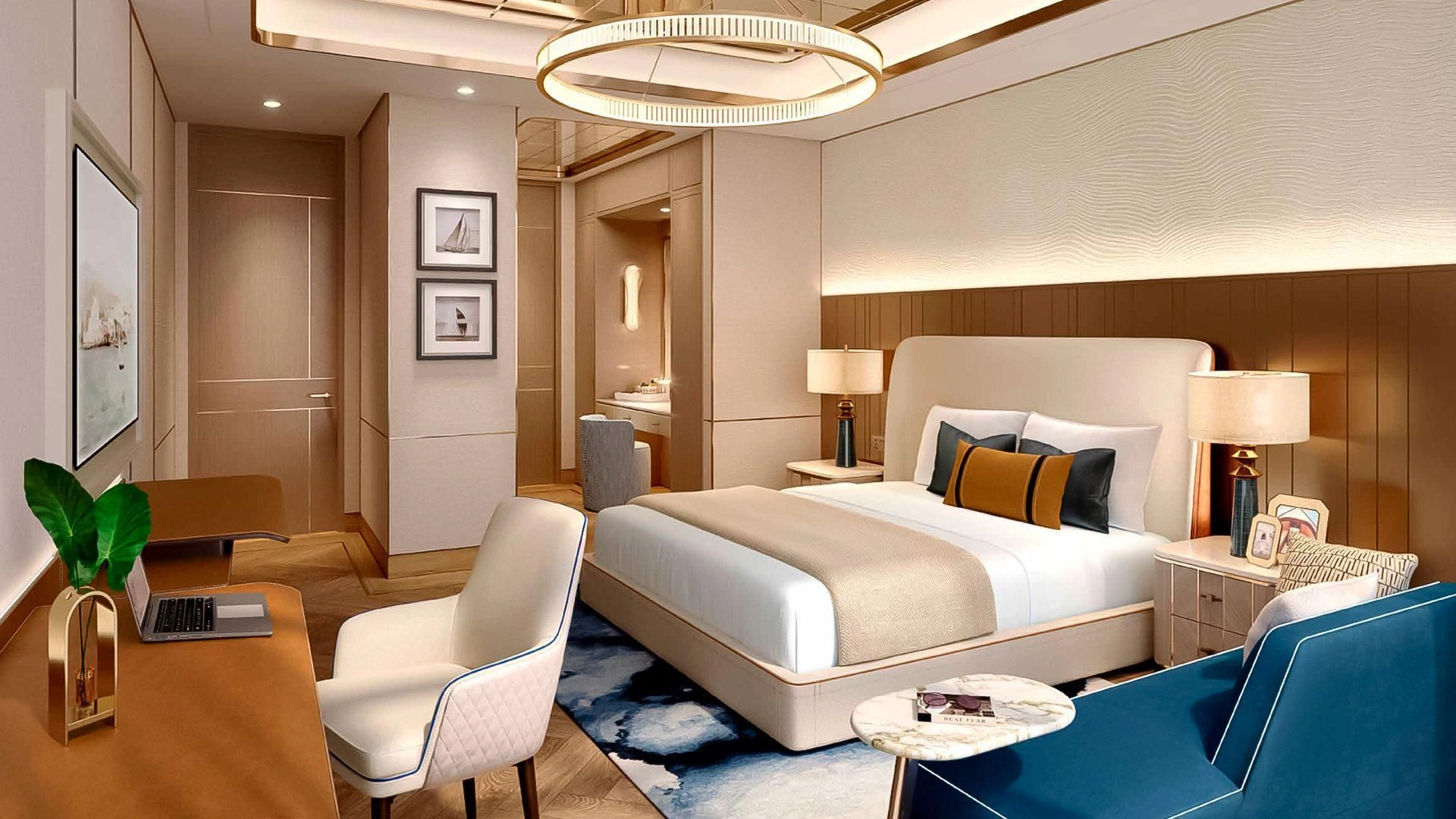 Элитный жилой комплекс с частным пляжем в Дубае