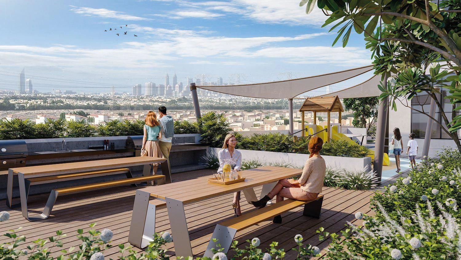 Современный жилой комплекс рядом с Бурдж-Халифой, Дубай