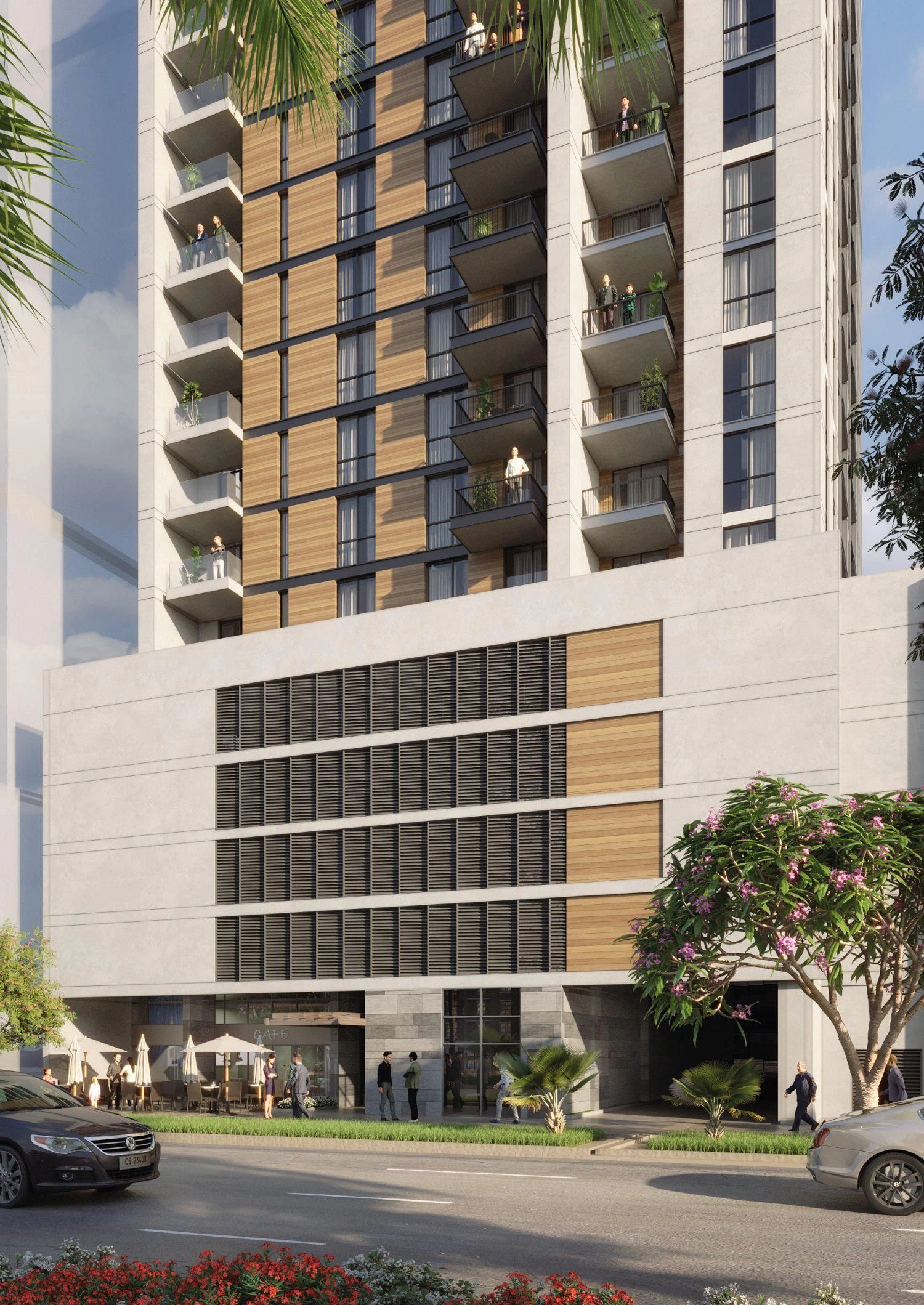 Современный жилой комплекс рядом с Бурдж-Халифой, Дубай