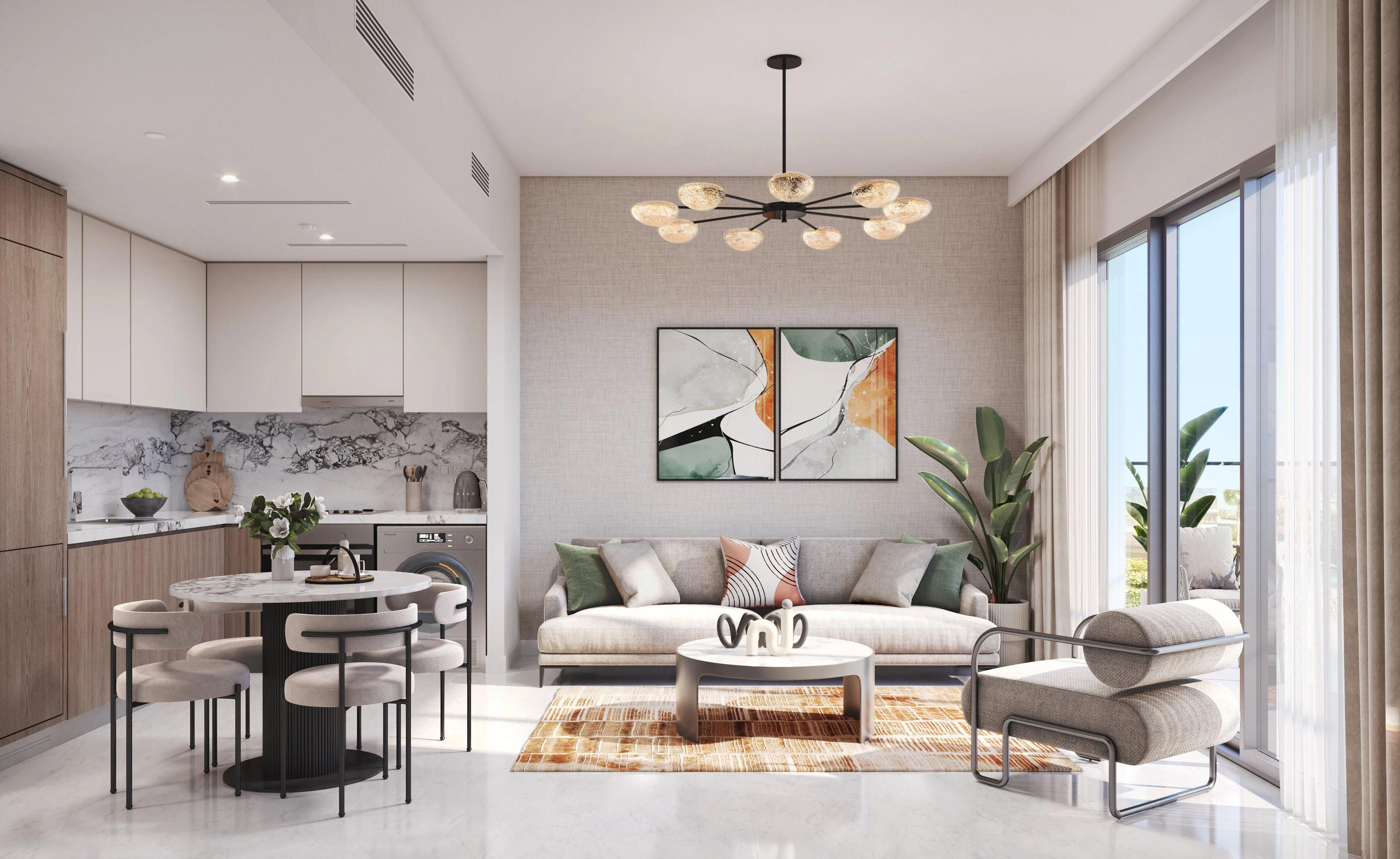 Роскошный жилой комплекс с искусственным пляжем, Дубай