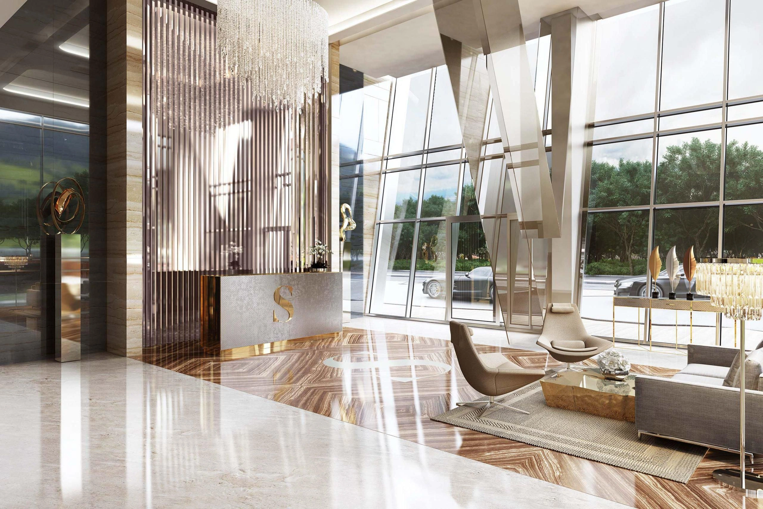 Люксовый жилой комплекс с видом на Бурдж-Халифу, Дубай