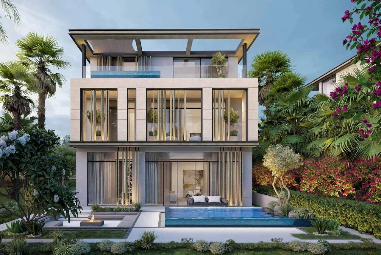 Роскошный комплекс вилл рядом с шоссе, Дубай