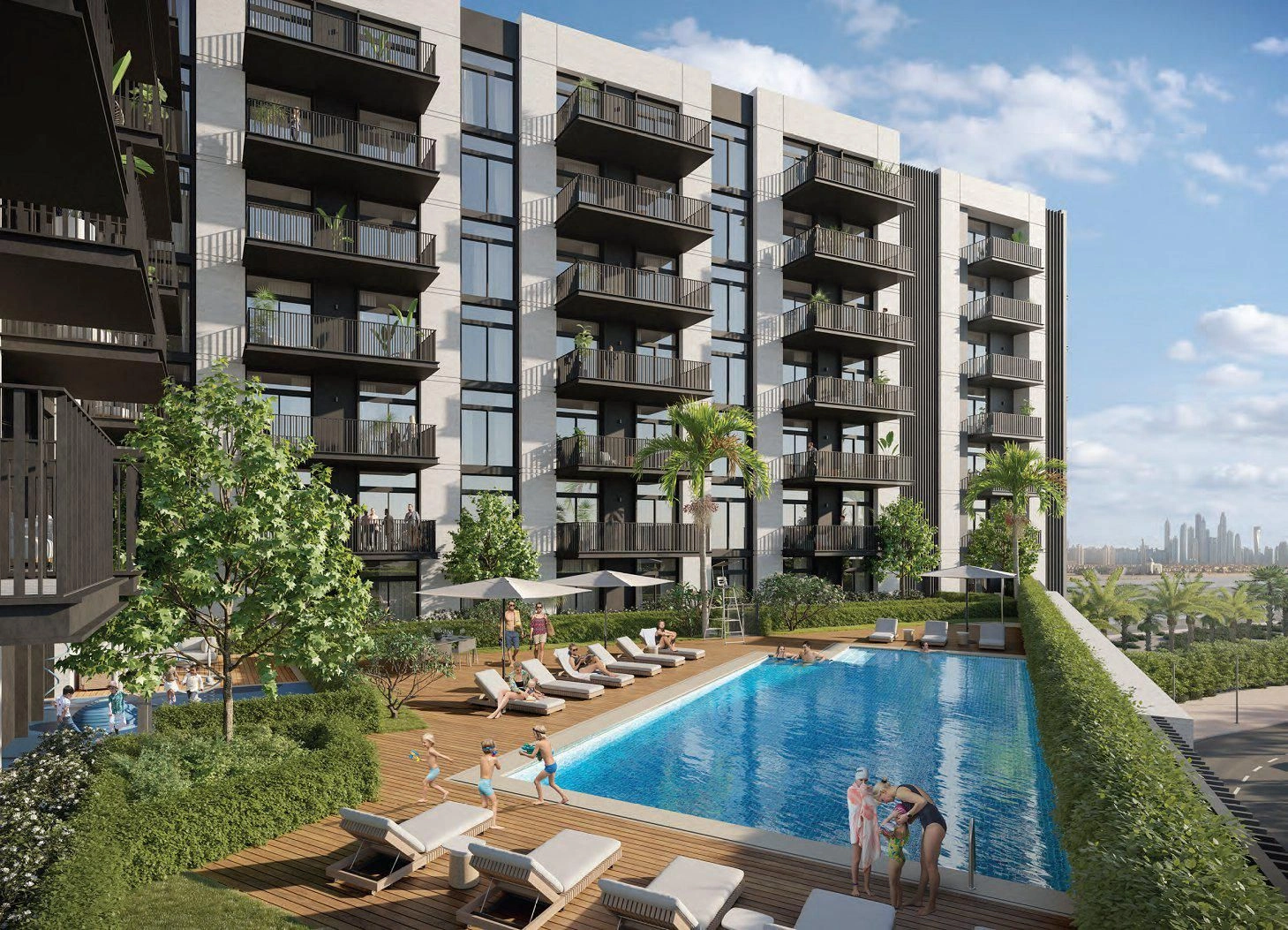 Люкс жилой комплекс с панорамными видами на Дубай