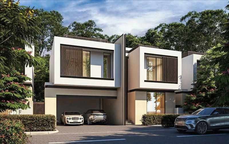 Комплекс роскошных вилл с зелеными территориями в Дубае