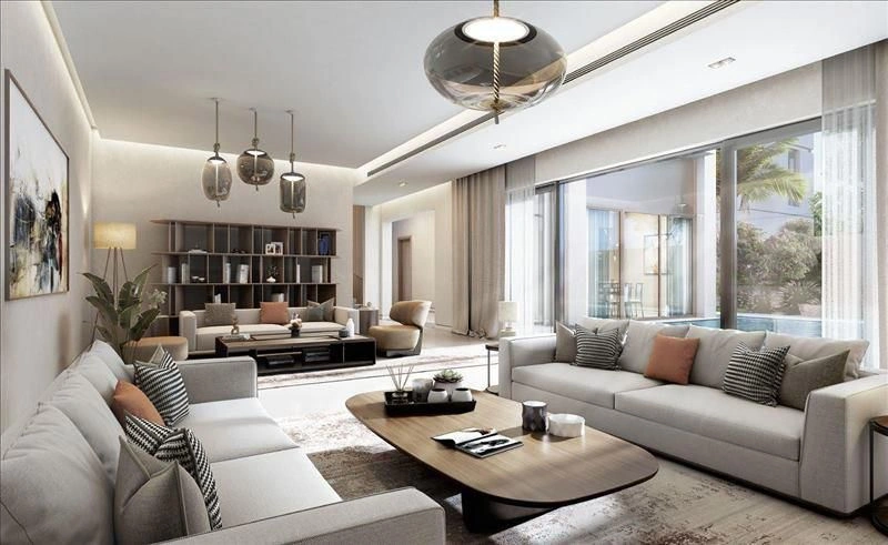 Комплекс роскошных вилл с зелеными территориями в Дубае