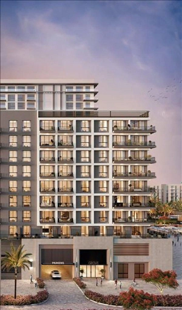 Современный жилой комплекс с бассейном и детскими площадками, Дубай