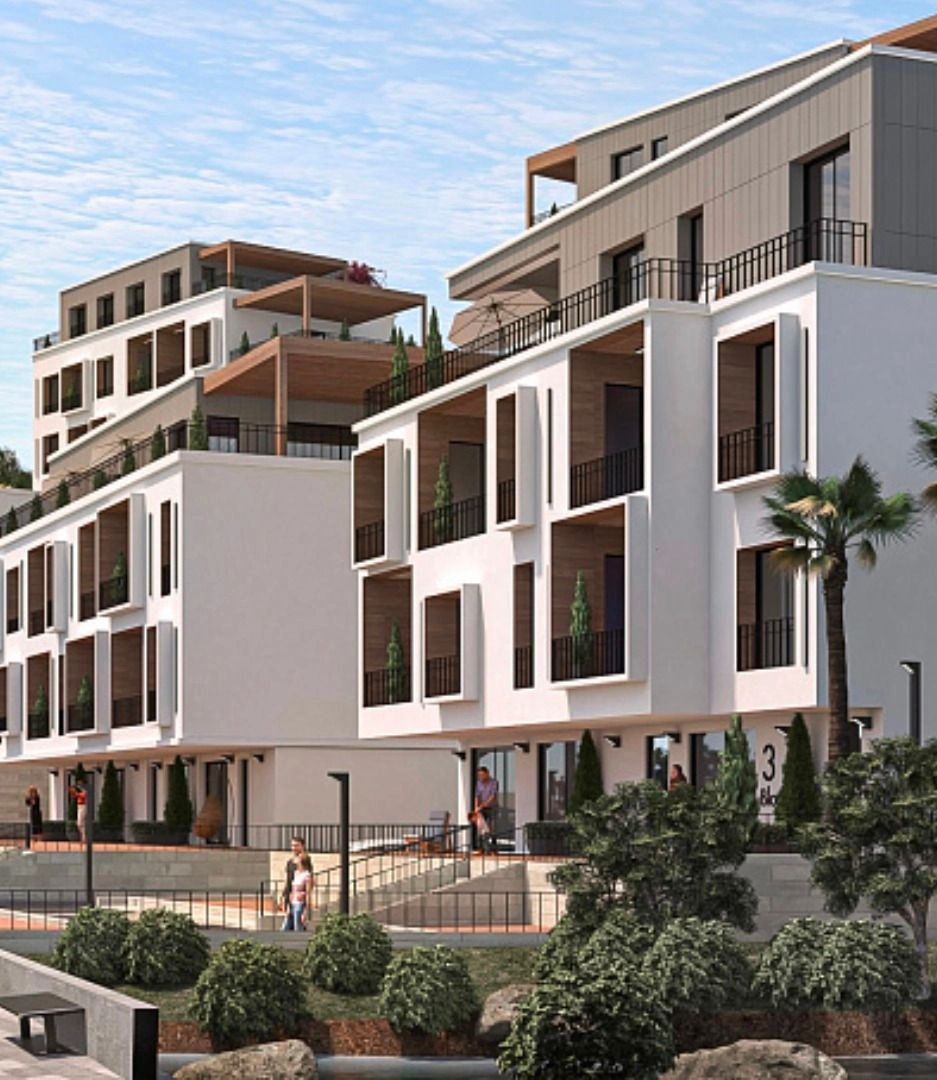 Новый жилой комплекс в районе Тивата, Черногория