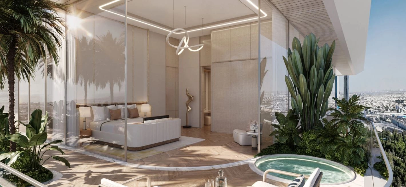 Luxurious complex along the Dubai Canal waterfront