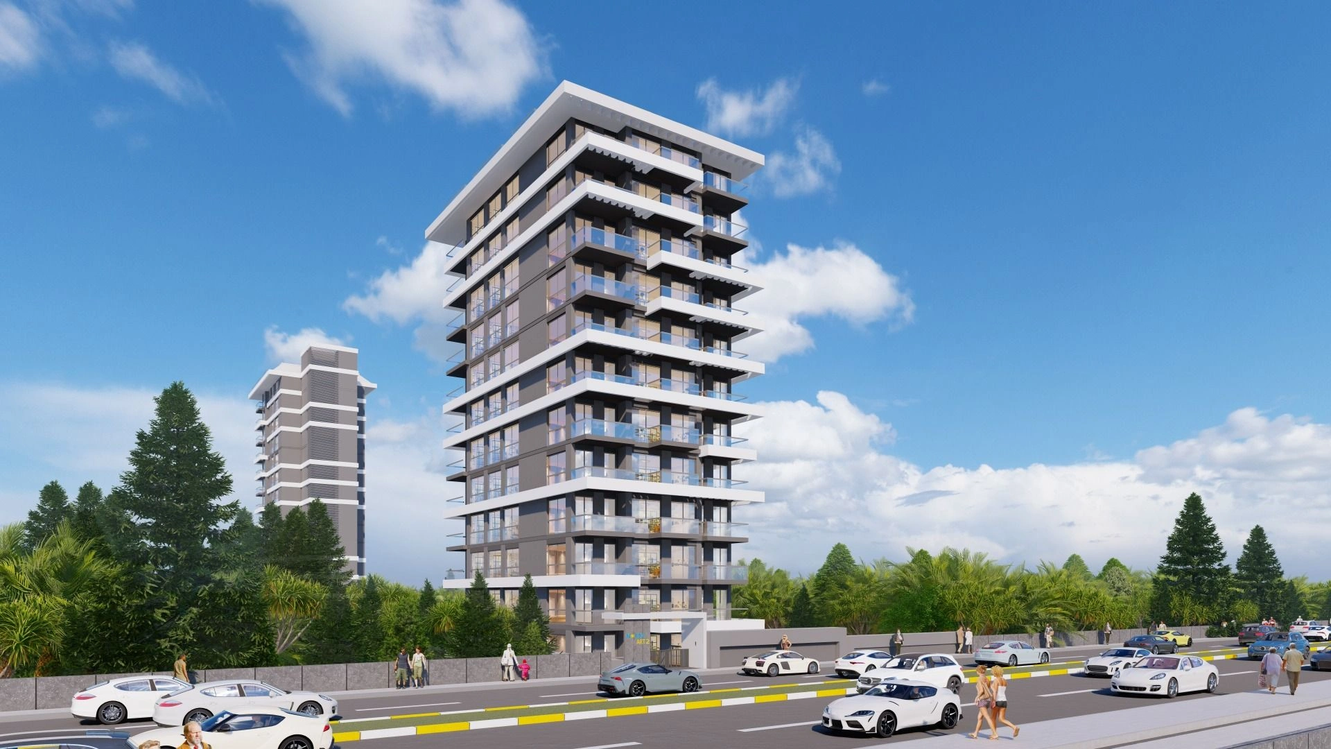 Жилой комплекс на первой линии в Аланье