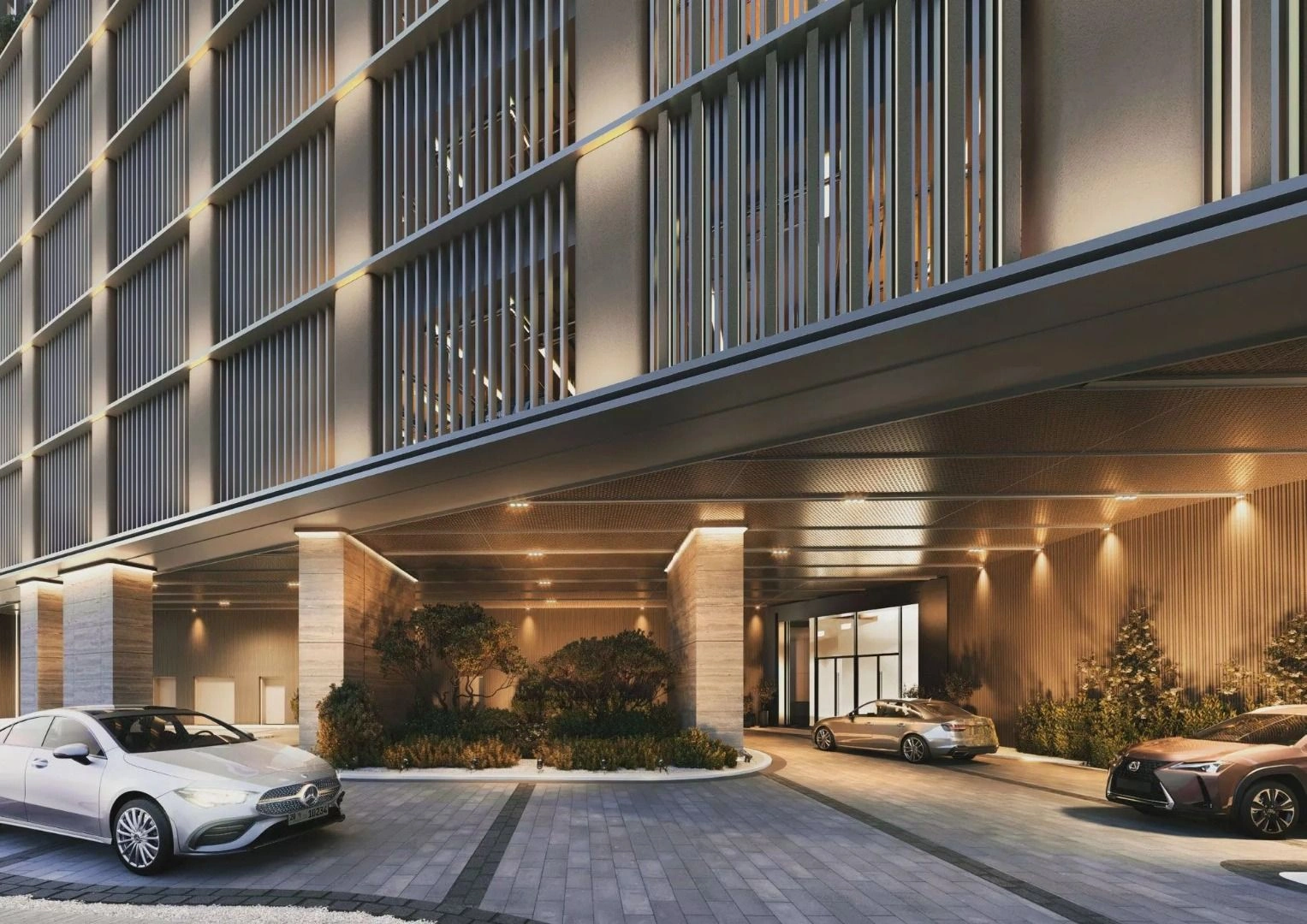 Премиальный жилой комплекс с 5-уровневым подиумом в районе Бизнес-Бей