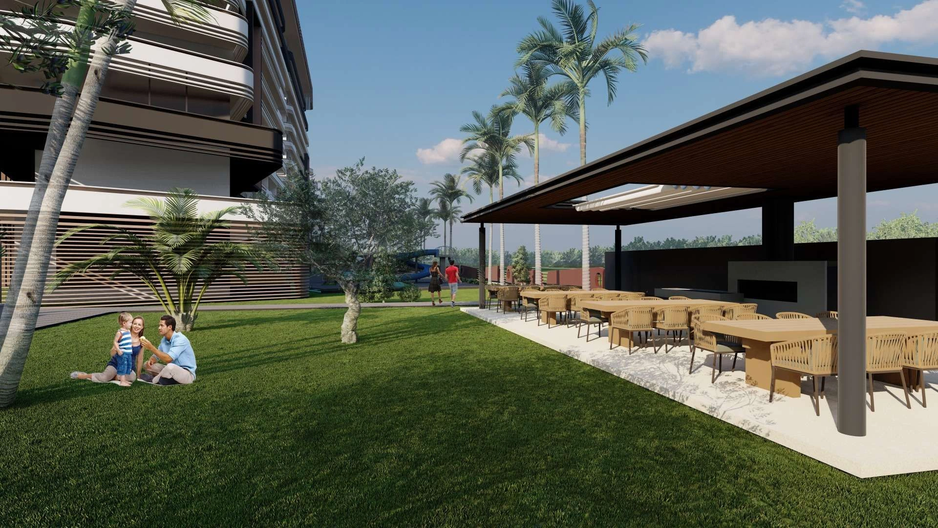 Элитный проект недалеко от пляжа Лары в Анталье, Турция