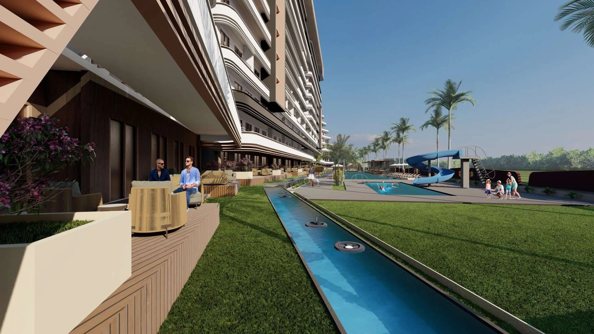 Элитный проект недалеко от пляжа Лары в Анталье, Турция