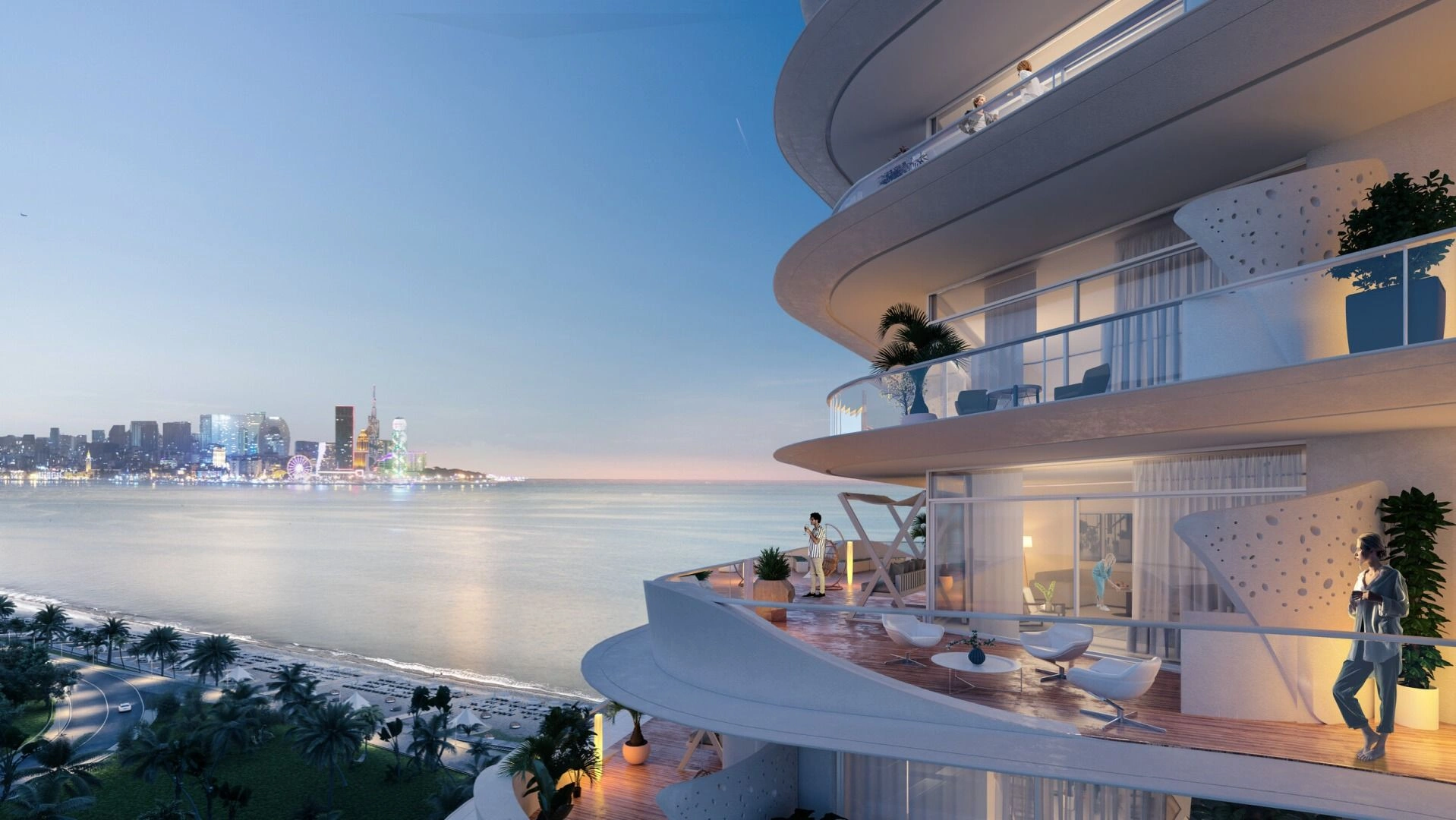 Luxurious residential complex 15 floors on the 1st line