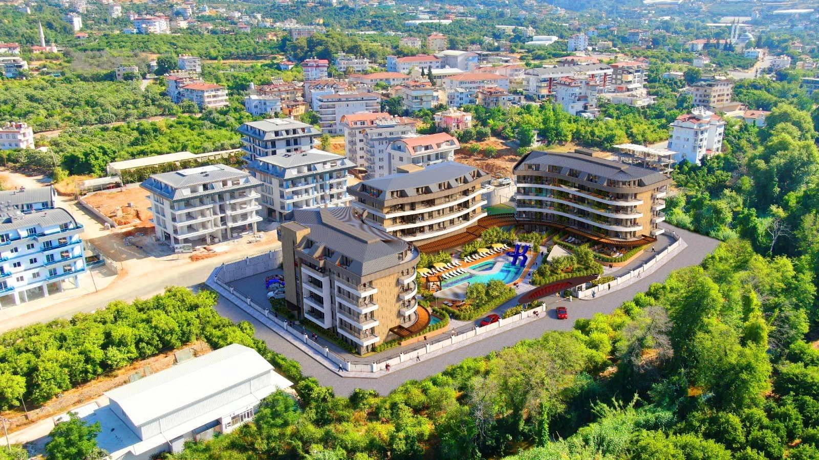 Новый премиум-комплекс апартаментов в Аланье, Турция