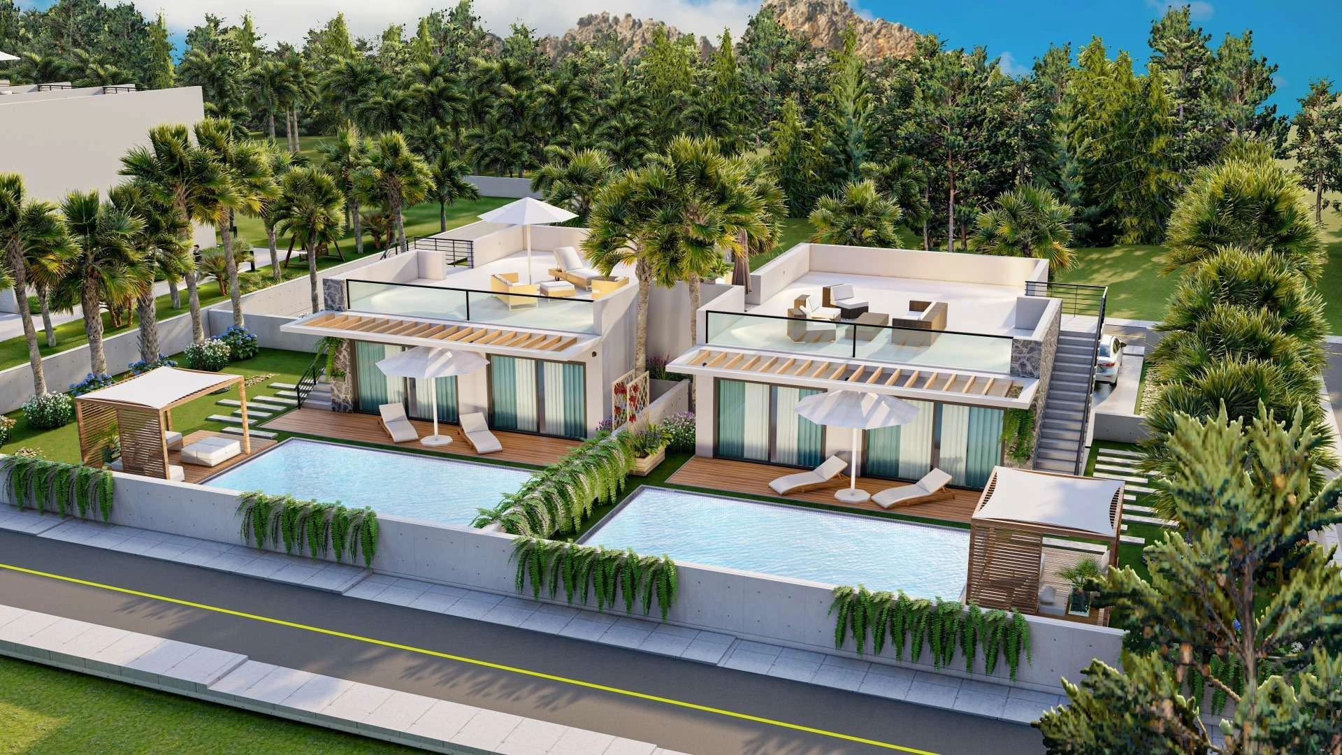 Охраняемый комплекс роскошных апартаментов в Эсентепе