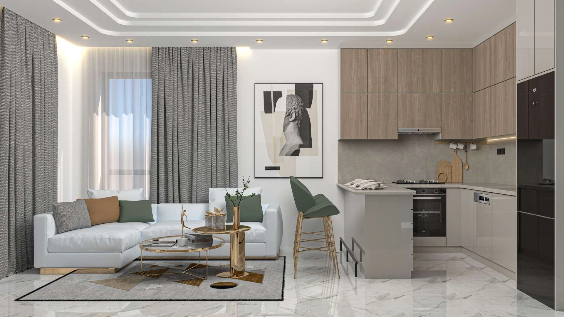 Комплекс с полной инфраструктурой в Паялларе, Алания