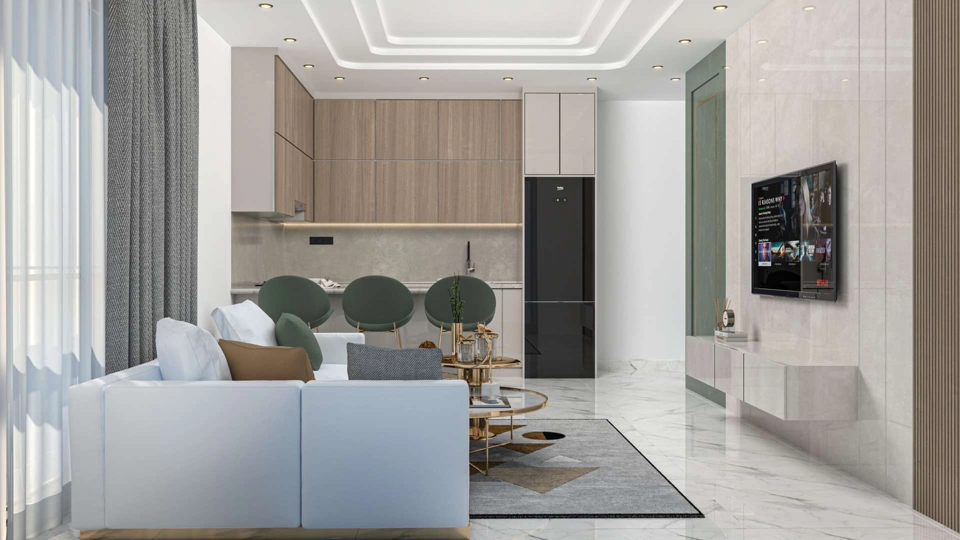 Комплекс с полной инфраструктурой в Паялларе, Алания