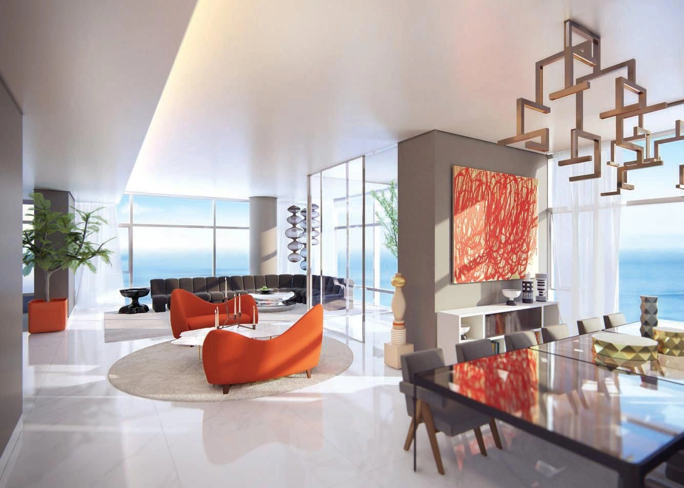 Новая высотная резиденция с бассейнами и садами, Джидда, Саудовская Аравия