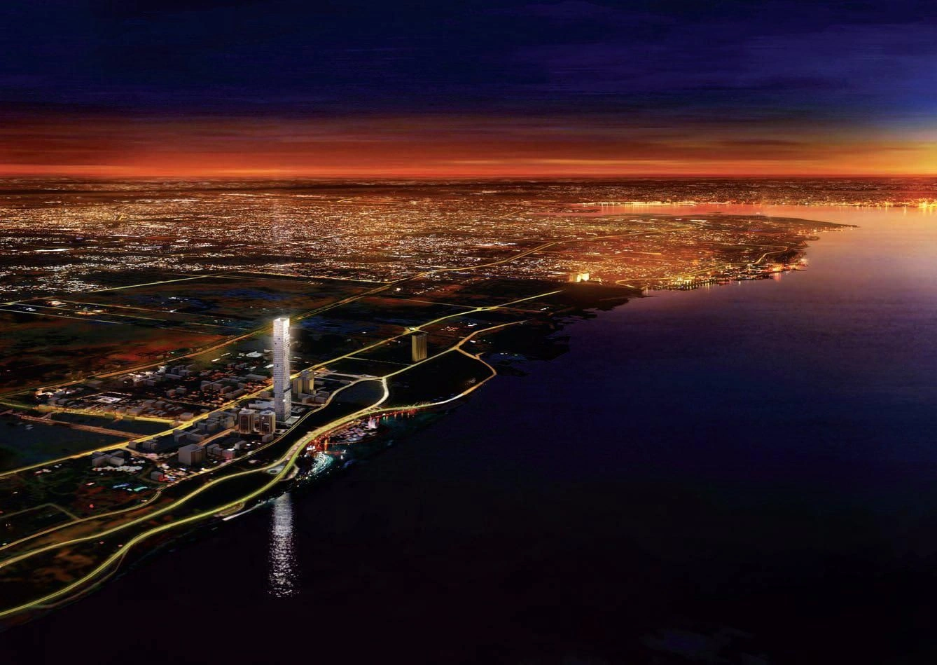 Новая высотная резиденция с бассейнами и садами, Джидда, Саудовская Аравия