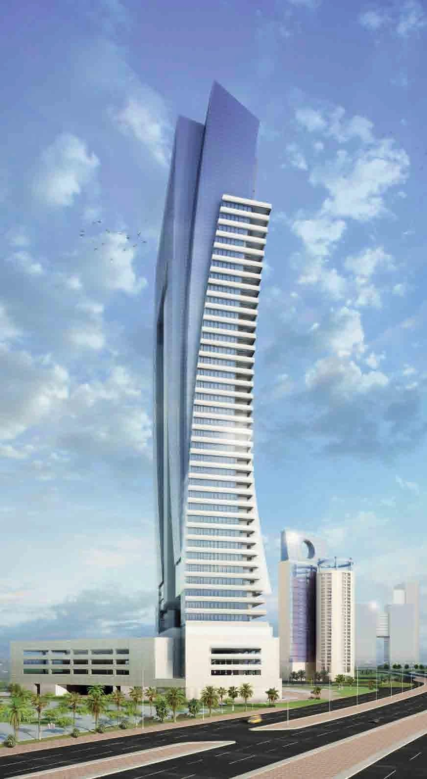 Многоэтажный комплекс с бассейнами и панорамным видом на море, Джидда, Саудовская Аравия