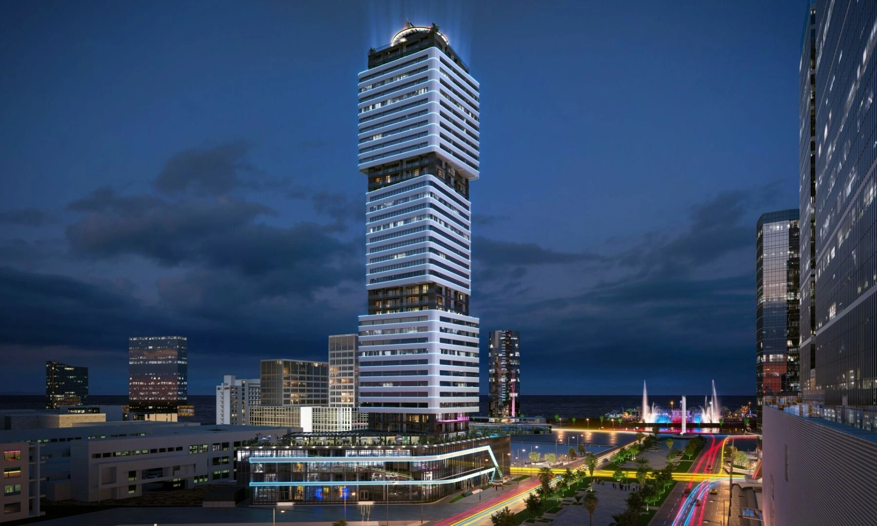 Residential complex in the tourist center of Batumi Georgia