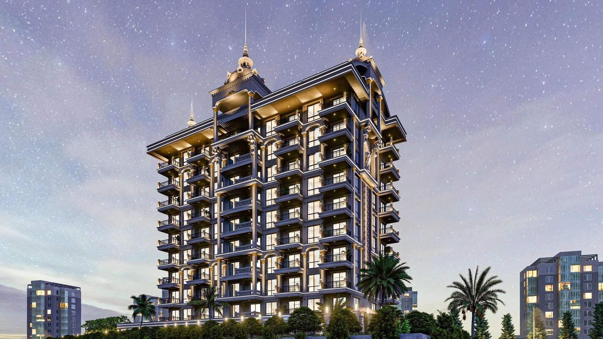 Жилой комплекс в 400 meters от песчаного пляжа Аланьи