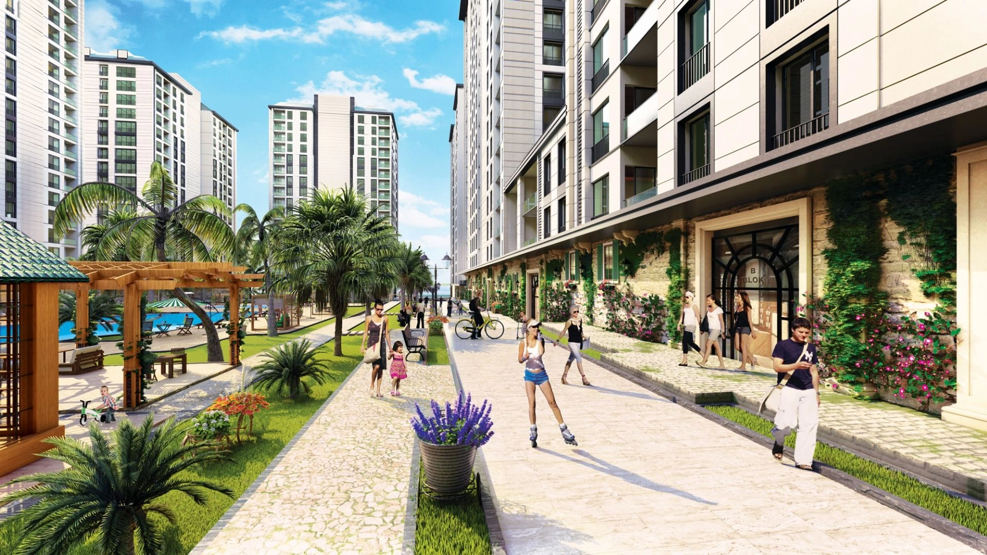 Элитный жилой комплекс в пригороде Стамбула