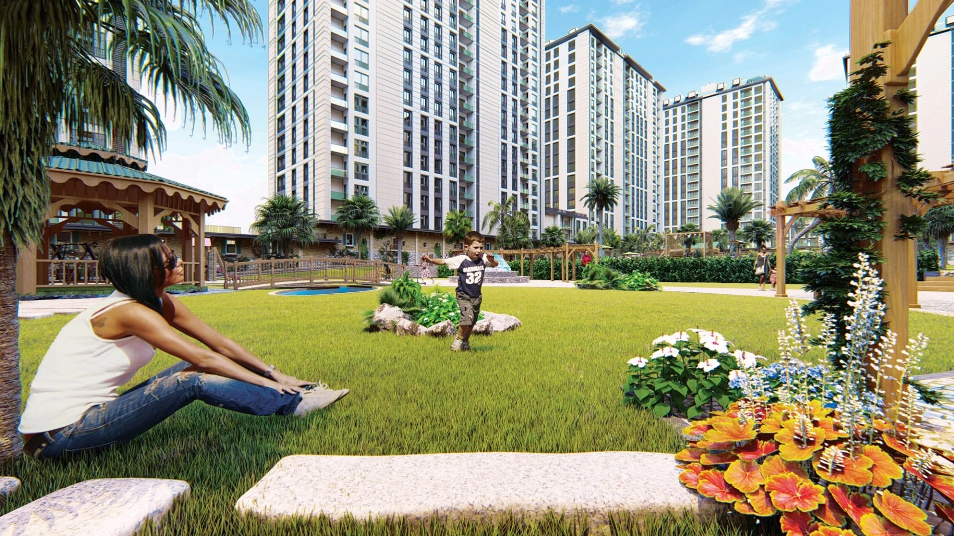 Элитный жилой комплекс в пригороде Стамбула