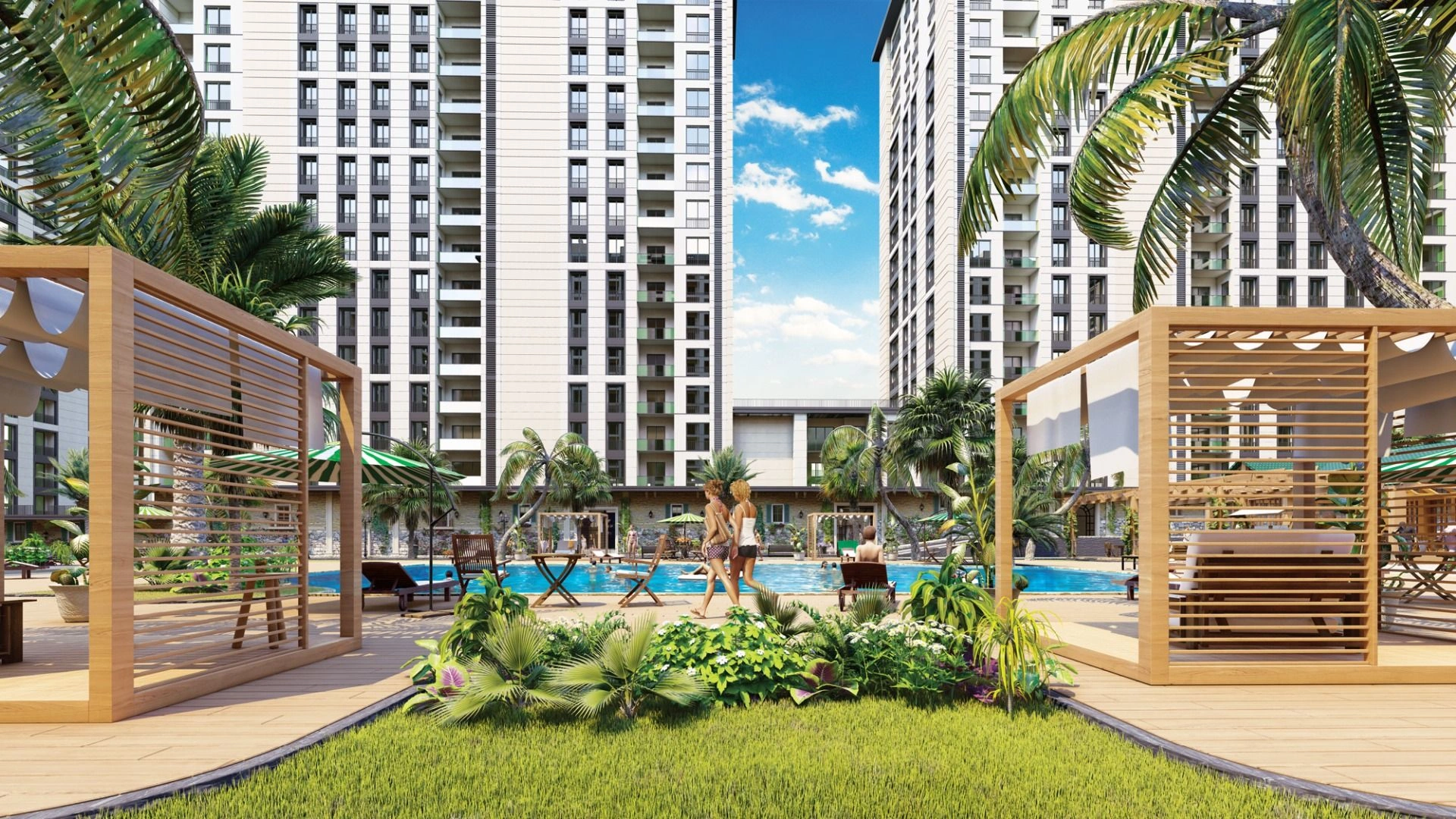 Элитный жилой комплекс в пригороде Стамбула