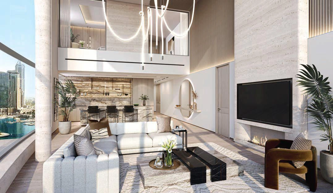 Новая резиденция у воды Liv Waterside с бассейнами и спа, Дубай Марина, Дубай, ОАЭ