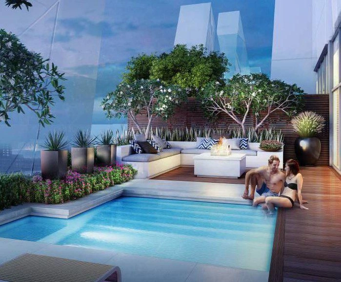 J One Residence с садами и рестораном, Центр Дубая, ОАЭ