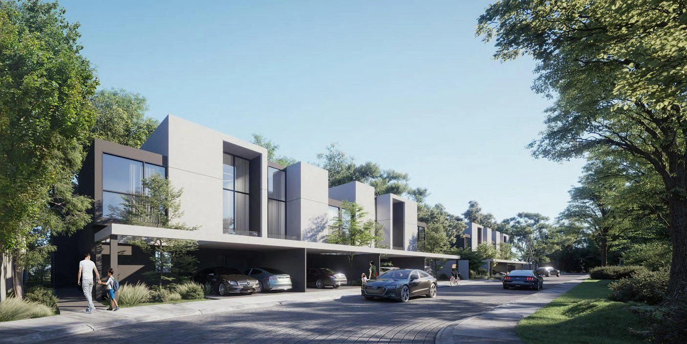 Новый охраняемый комплекс вилл и таунхаусов Jouri Hills 2 с гольф-полем, Jumeirah Golf Estate, Дубай, ОАЭ