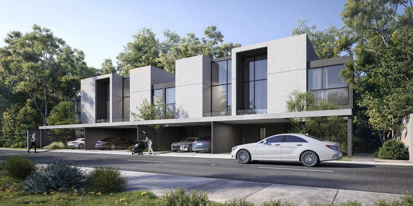 Новый охраняемый комплекс вилл и таунхаусов Jouri Hills 2 с гольф-полем, Jumeirah Golf Estate, Дубай, ОАЭ