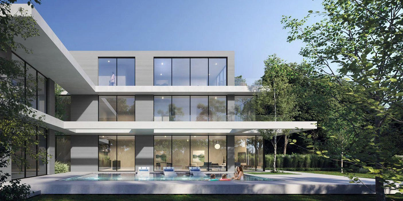 Новый охраняемый комплекс вилл и таунхаусов Jouri Hills 2 с гольф-полем, Jumeirah Golf Estate, Дубай, ОАЭ