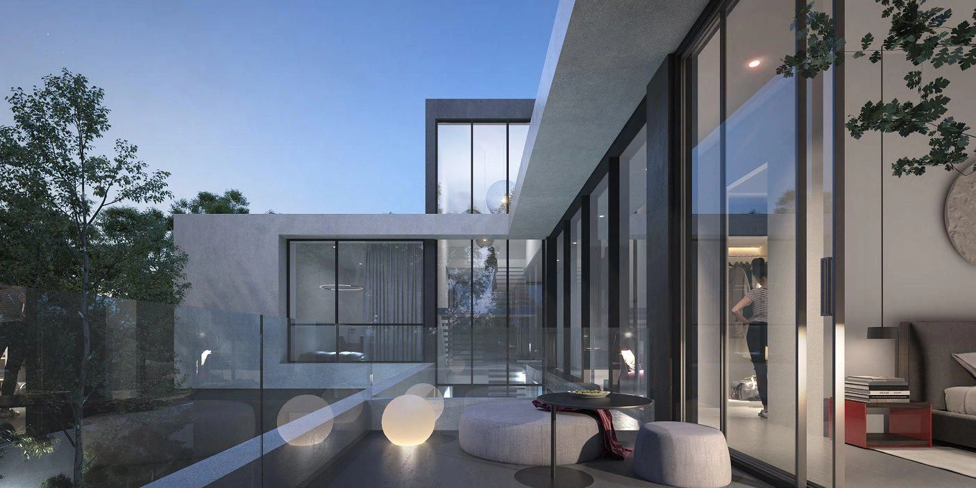 Новый охраняемый комплекс вилл и таунхаусов Jouri Hills 2 с гольф-полем, Jumeirah Golf Estate, Дубай, ОАЭ