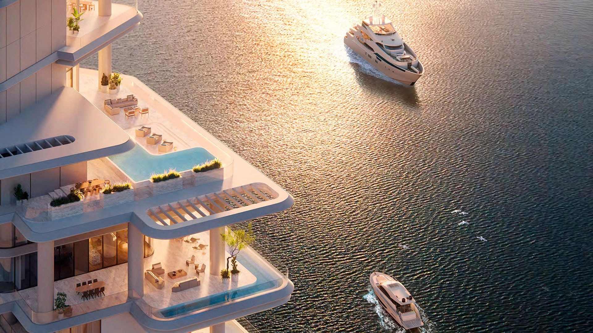 Эксклюзивный жилой комплекс в живописной гавани Marasi
