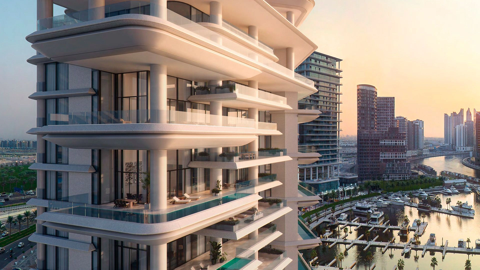 Эксклюзивный жилой комплекс в живописной гавани Marasi