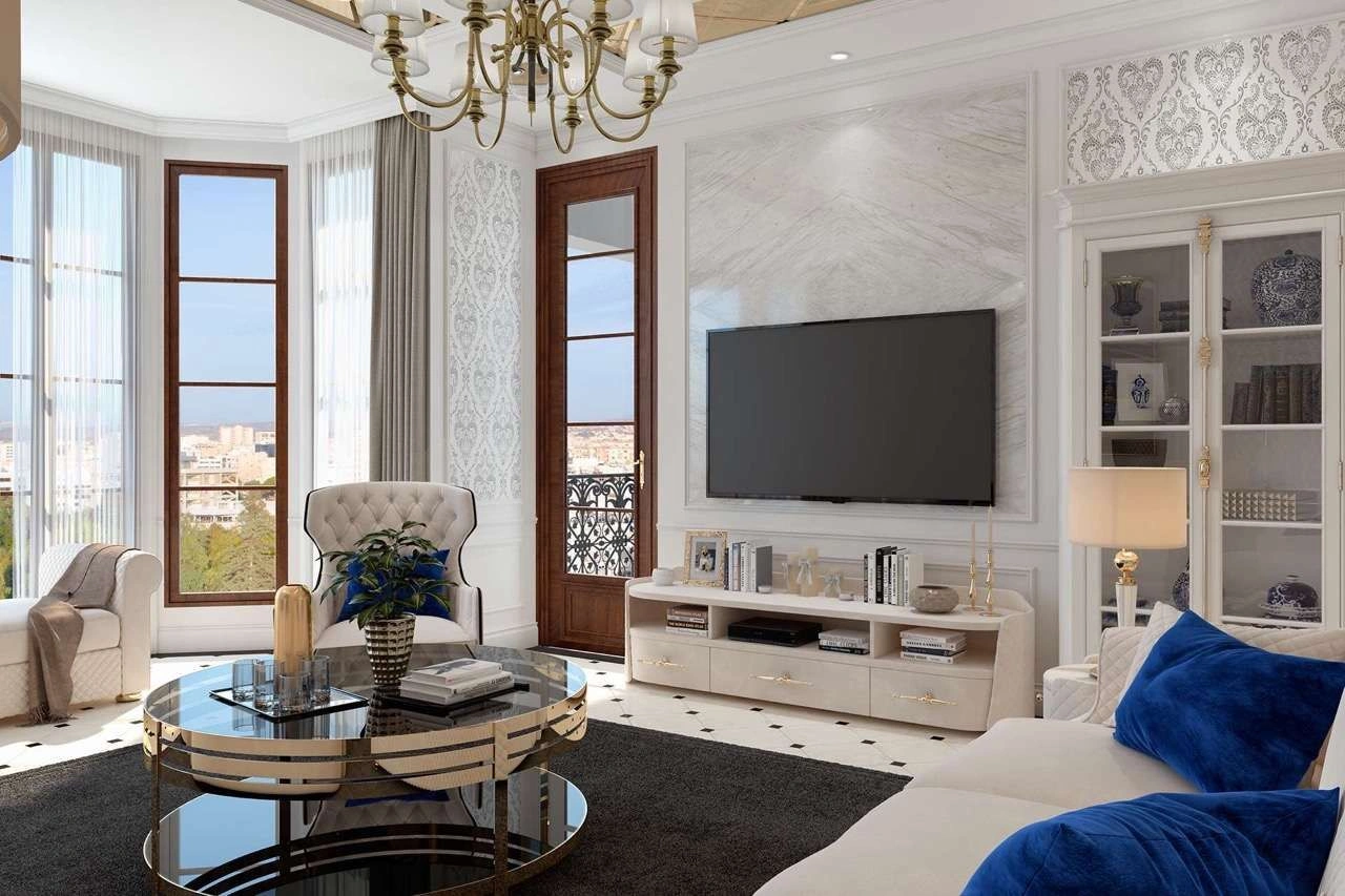 Роскошный дизайнерский проект апартаментов в Лимассоле