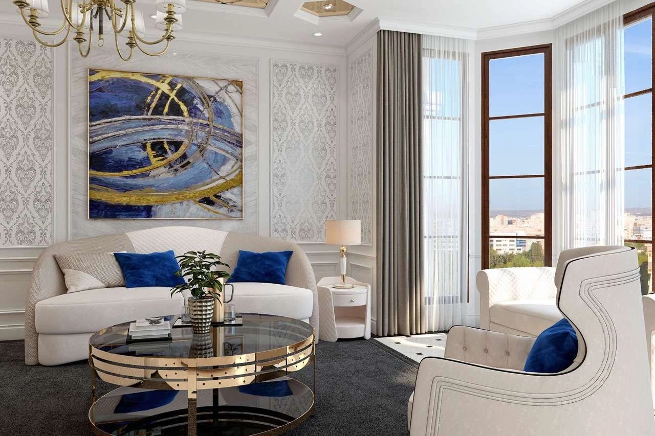 Роскошный дизайнерский проект апартаментов в Лимассоле