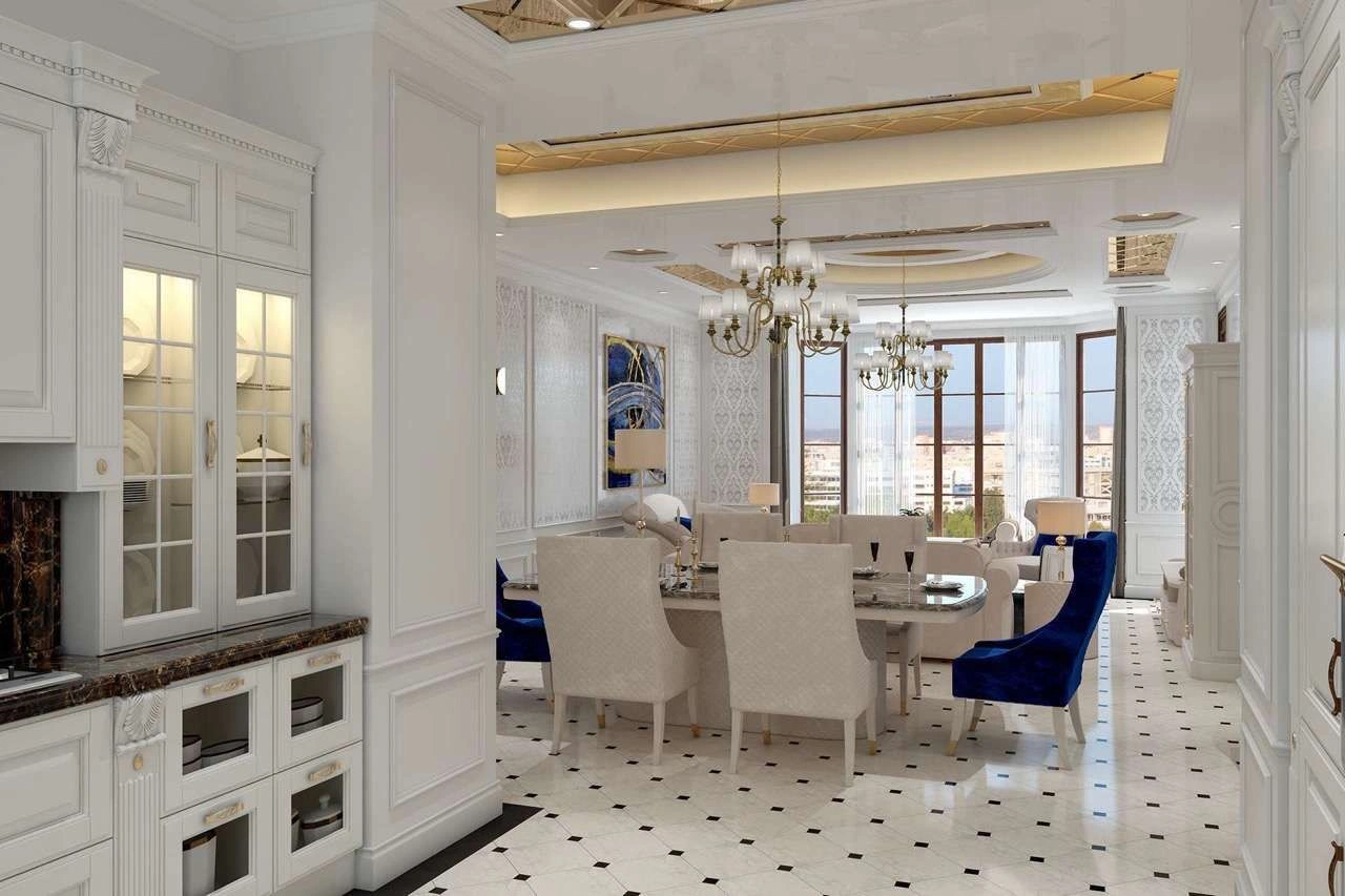 Роскошный дизайнерский проект апартаментов в Лимассоле