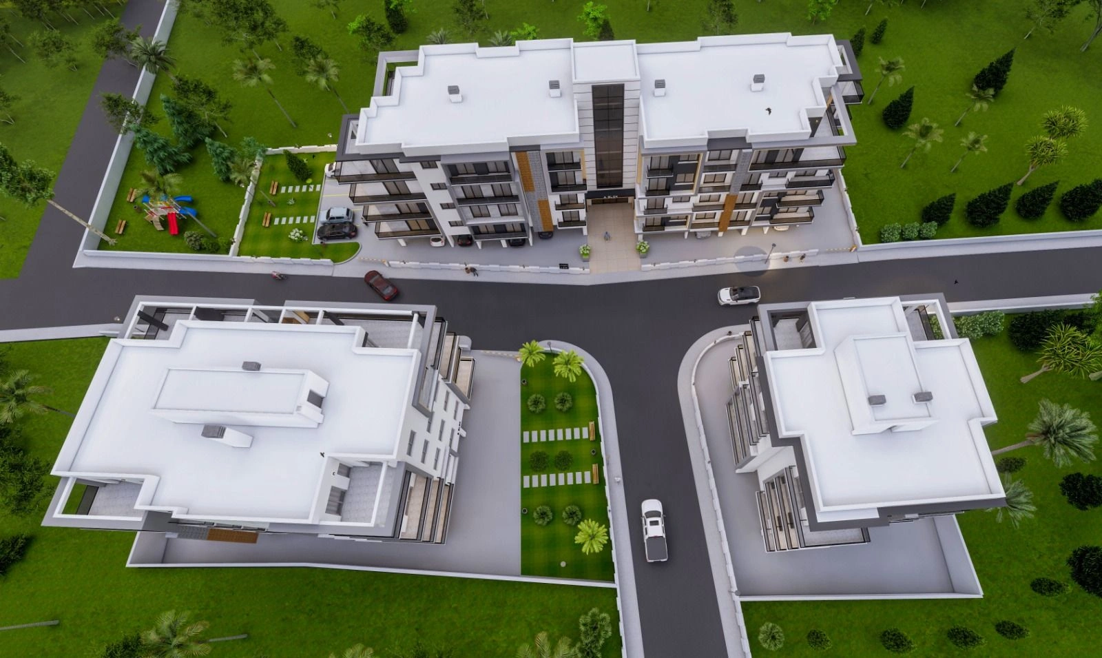 Современный жилой комплекс в Гирне