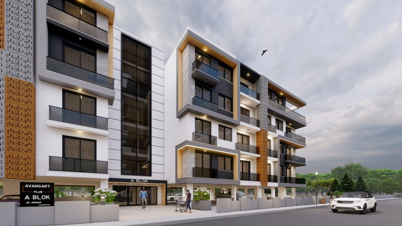 Современный жилой комплекс в Гирне