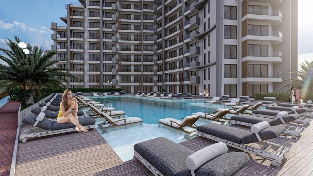 Крупномасштабный курортный жилой комплекс на побережье